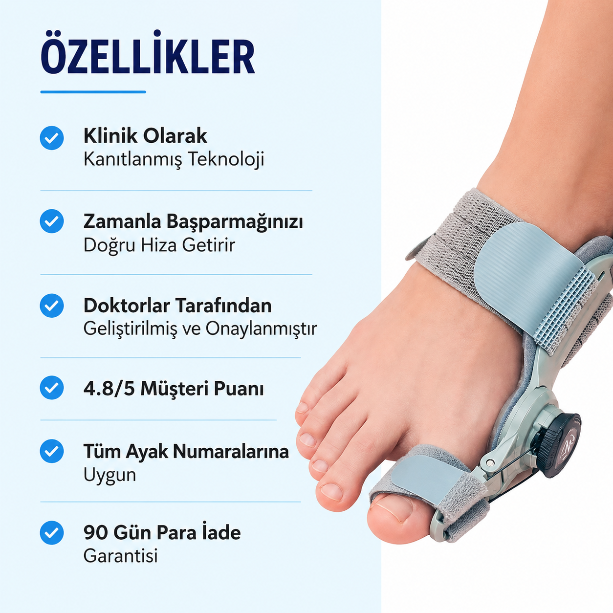“Konforfix™ Acısız Yürüyüş Destekleyici”